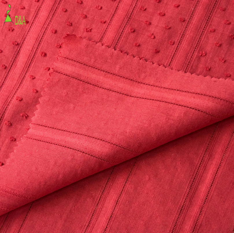 Hot Sale 100% Cotton for Swiss Dot Jacquard Voile Breathable Poplin Fabric in Multiple Colors for Girls and Boys Clothes - Image 3