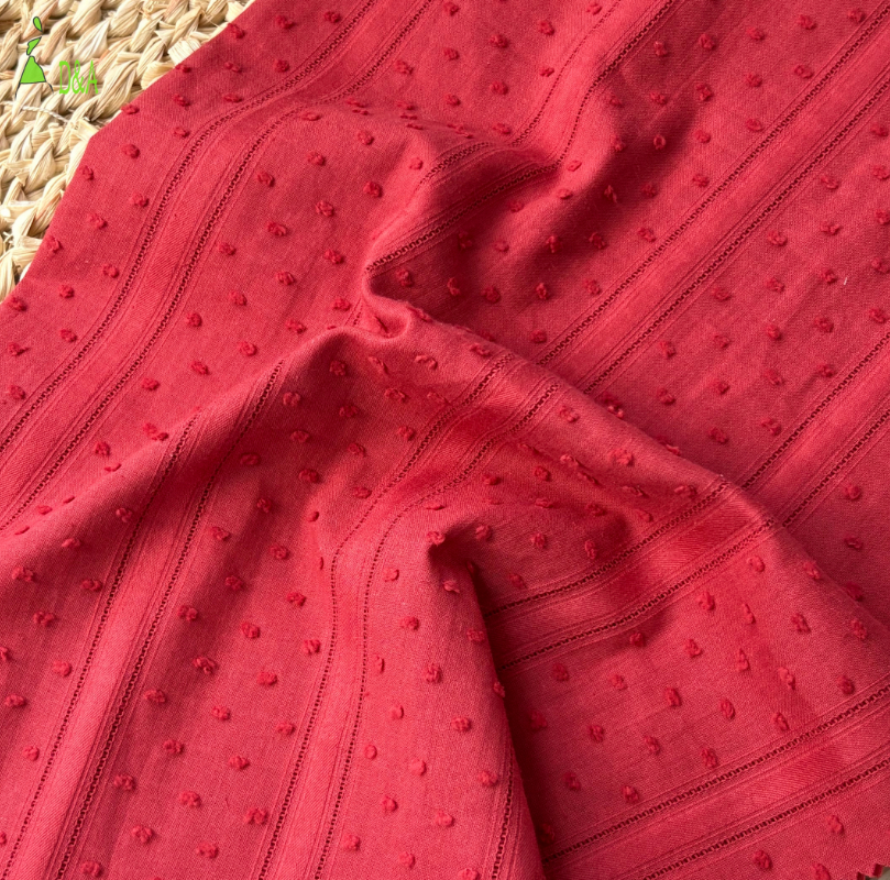 Hot Sale 100% Cotton for Swiss Dot Jacquard Voile Breathable Poplin Fabric in Multiple Colors for Girls and Boys Clothes - Image 5