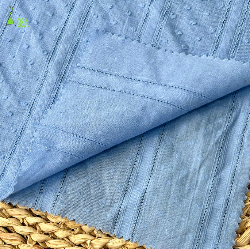 Hot Sale 100% Cotton for Swiss Dot Jacquard Voile Breathable Poplin Fabric in Multiple Colors for Girls and Boys Clothes - Image 6