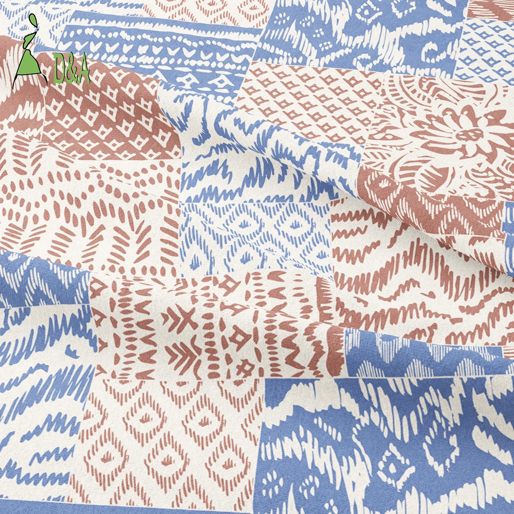 Wholesale Classic Ethnic Mosaic Pattern Printed Poplin Fabric 100%Cotton for Baby & Kids Shirts Craft & Toy Use - Image 3