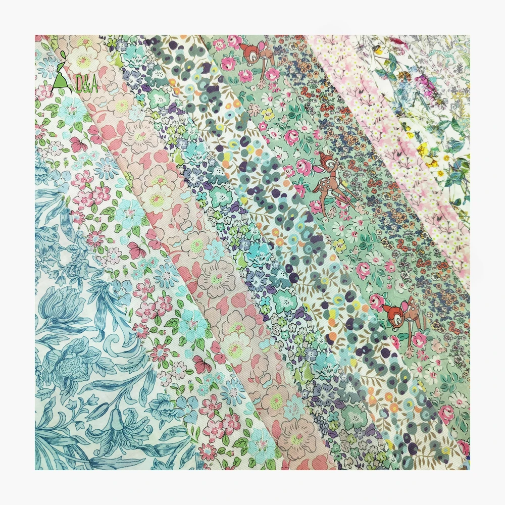 Textile London Customized Printed 100% Cotton Woven Poplin Fabric Plain Style Breathable Lightweight for Girls' Shirts & Dresses - Image 2