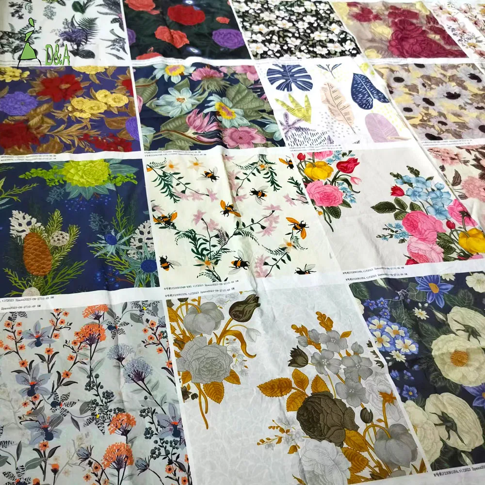 Textile London Customized Printed 100% Cotton Woven Poplin Fabric Plain Style Breathable Lightweight for Girls' Shirts & Dresses - Image 3