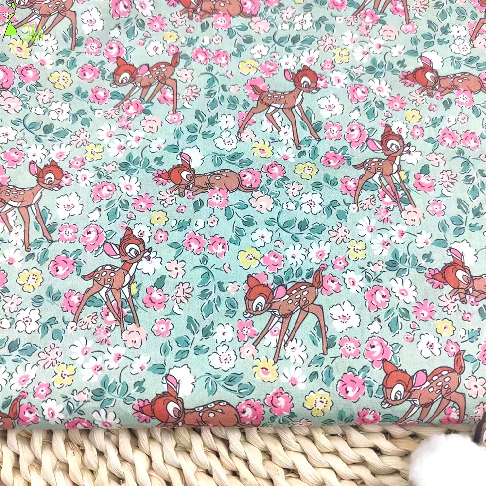 Textile London Customized Printed 100% Cotton Woven Poplin Fabric Plain Style Breathable Lightweight for Girls' Shirts & Dresses - Image 6
