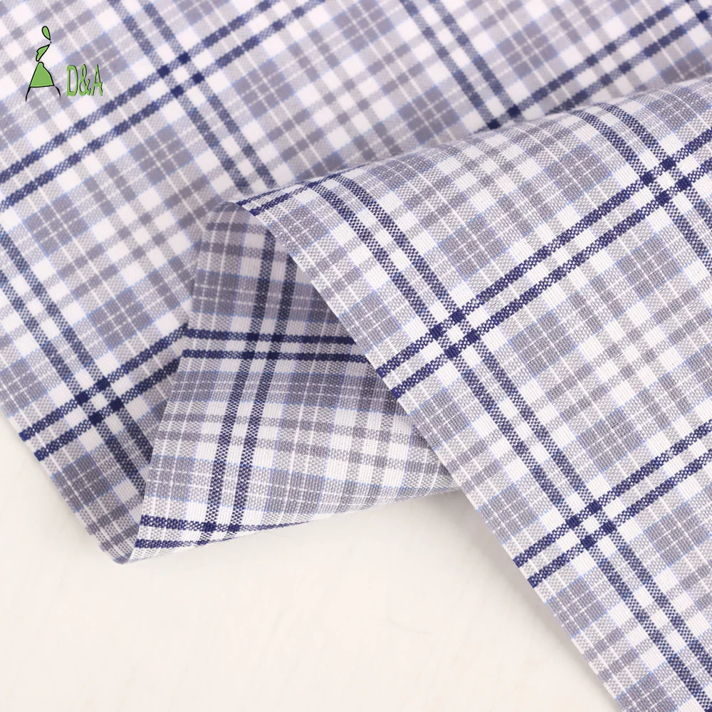 Wholesale Woven Sustainable Plaid 40% Polyester 30%Cotton 30%Viscose Shirting Fabric for Men Girls Boys-Dress Garment Use Stock - Image 5
