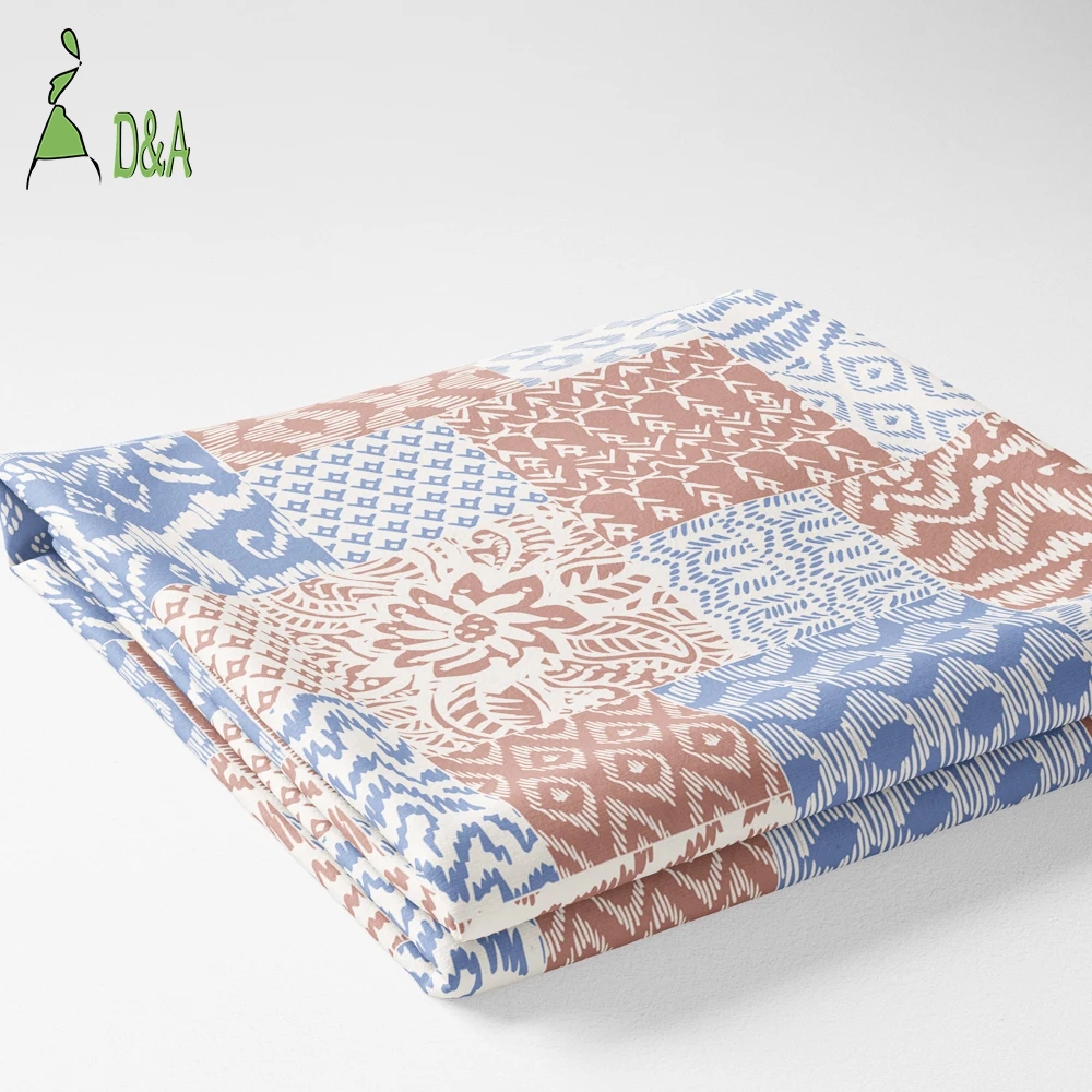 Wholesale Classic Ethnic Mosaic Pattern Printed Poplin Fabric 100%Cotton for Baby & Kids Shirts Craft & Toy Use - Image 2