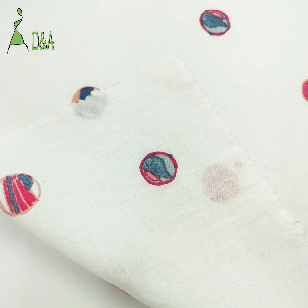 Cheap Price Ready Shipping 100% Cotton Voile Fabric Eco-Friendly Stretch Cartoon Prints for Girls Garment Lining - Image 4