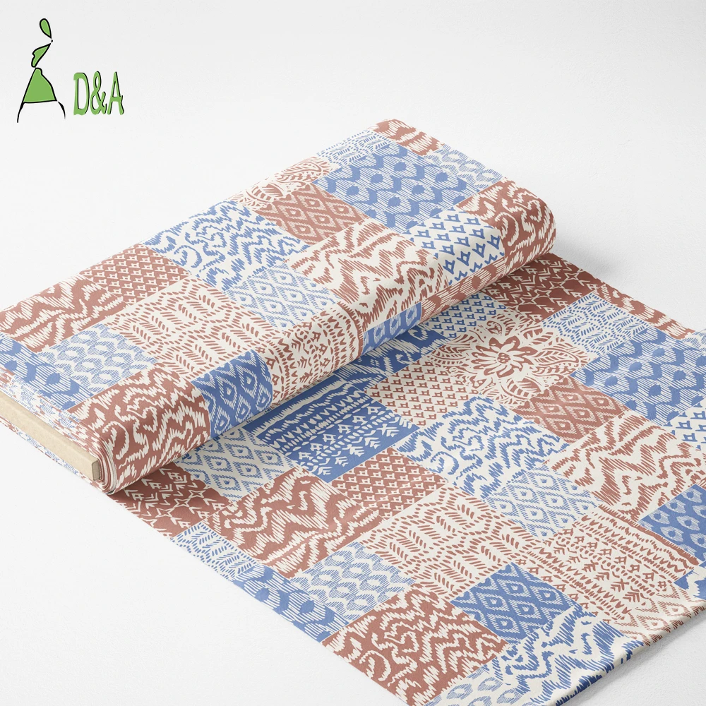 Wholesale Classic Ethnic Mosaic Pattern Printed Poplin Fabric 100%Cotton for Baby & Kids Shirts Craft & Toy Use - Image 4