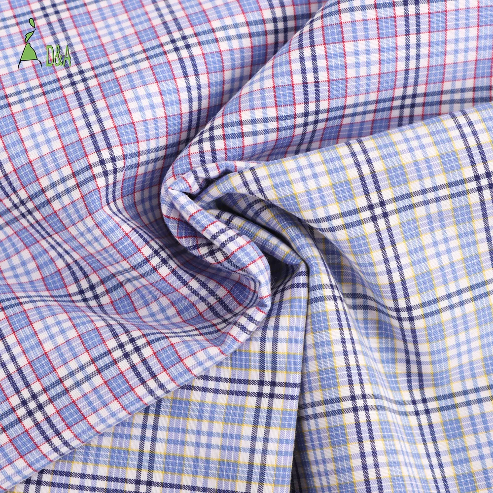 Wholesale Woven Sustainable Plaid 40% Polyester 30%Cotton 30%Viscose Shirting Fabric for Men Girls Boys-Dress Garment Use Stock - Image 2
